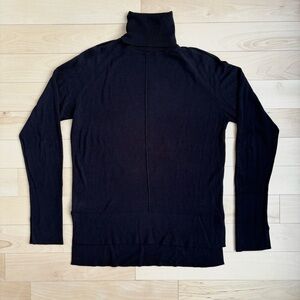 Zara Black High-Low Turtleneck Sweater